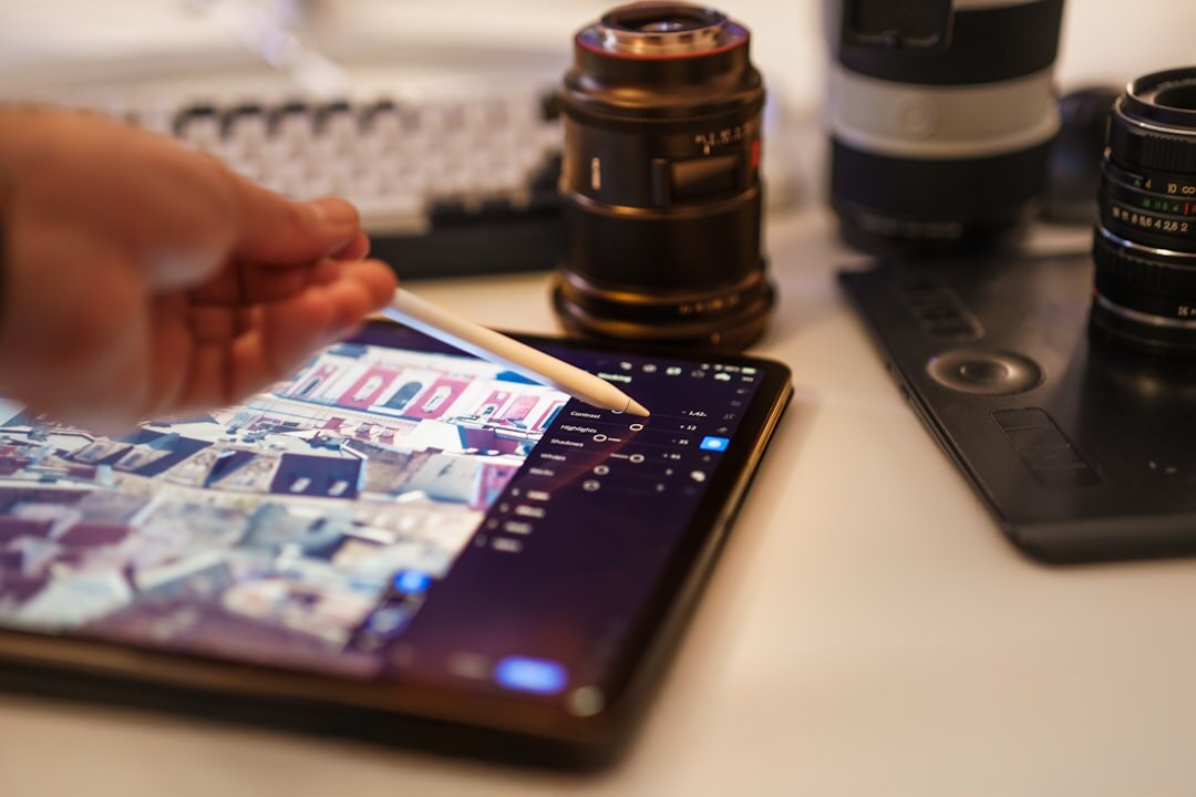Digital media content creation on tablet and laptop